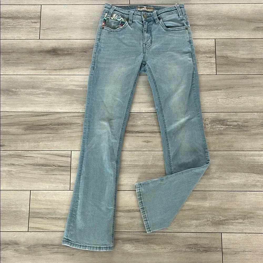 Rock & Roll X Hooey cowgirl boot cut jeans size 25